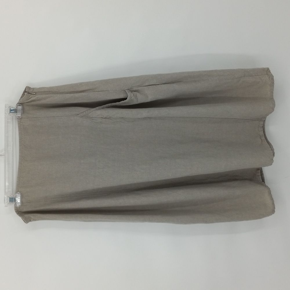 Eileen Fisher Linen A-Line Skirt Laguenlook Casual Pocket Flowy Size Petite L